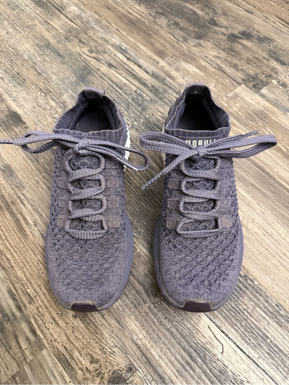 NOBULL Women's Knit Lace-Up Trainers - Lavender
